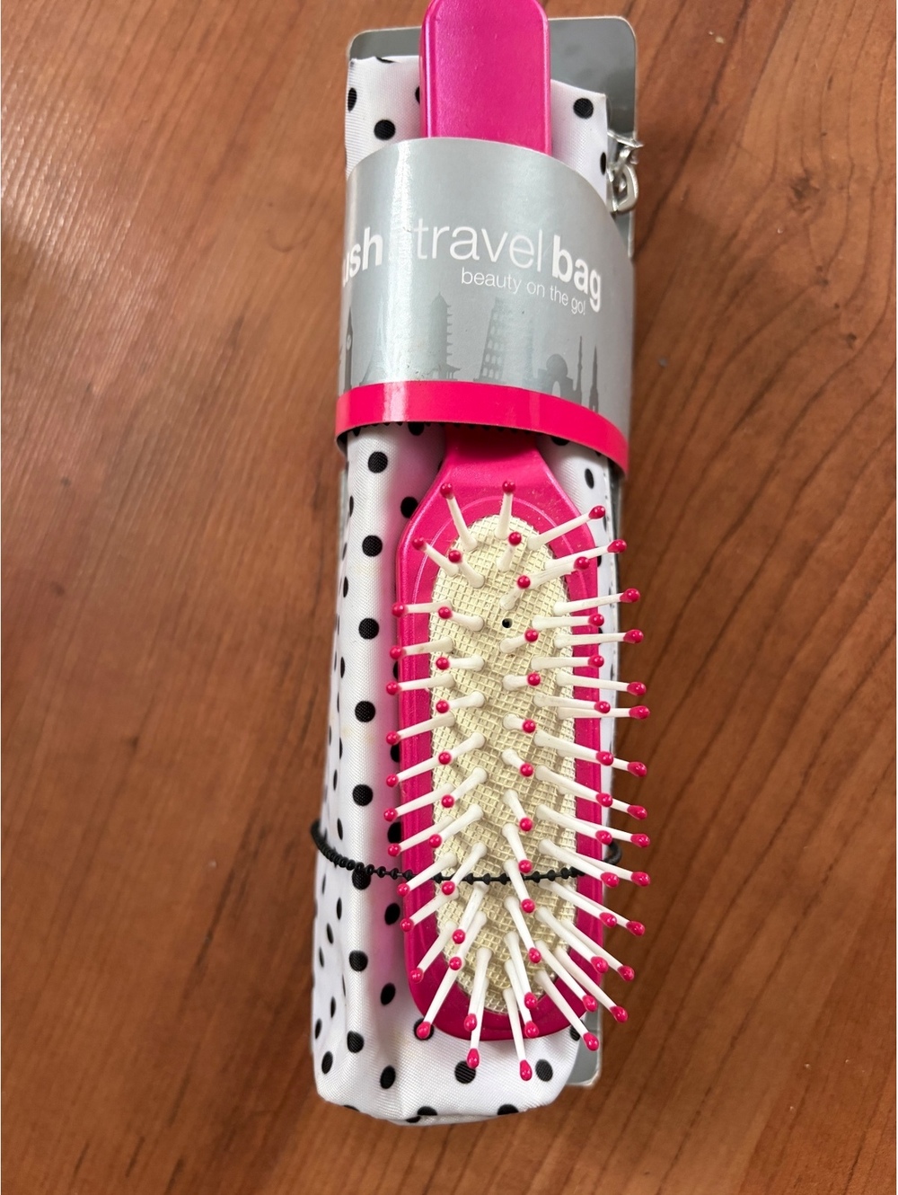 NWT travel, hairbrush, and zipper case